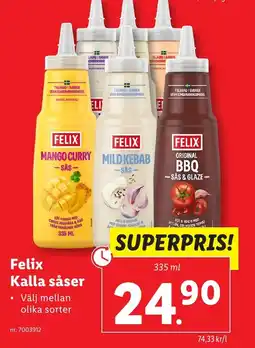 Lidl FELIX Kalla såser erbjuda