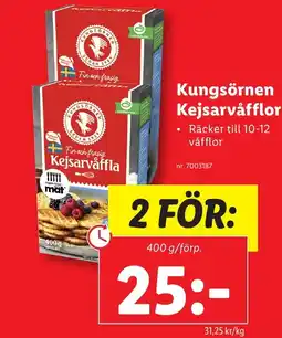 Lidl Kungsörnen Kejsarvåfflor erbjuda