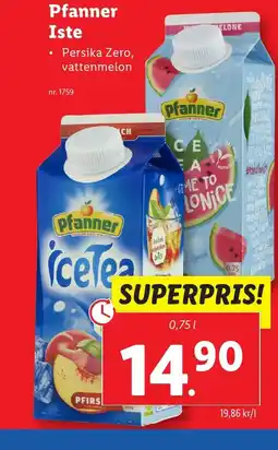 Lidl Pfanner Iste erbjuda