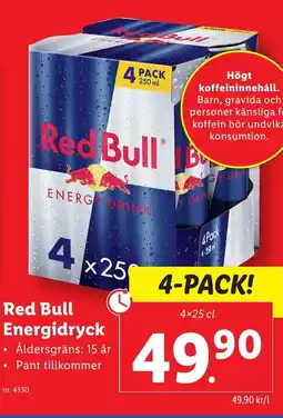 Lidl RED BULL Energidryck erbjuda