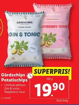Lidl GÅRDSCHIPS Potatischips erbjuda