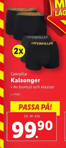 Lidl Caterpillar Kalsonger erbjuda