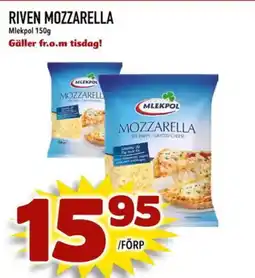Din Mat RIVEN MOZZARELLA erbjuda