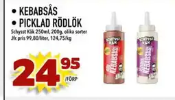 KEBABSÅS • PICKLAD RÖDLÖK