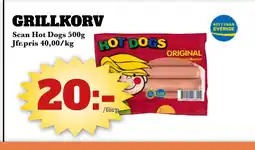 Bonum Matmarknad GRILLKORV erbjuda