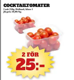 Bonum Matmarknad COCKTAILTOMATER erbjuda