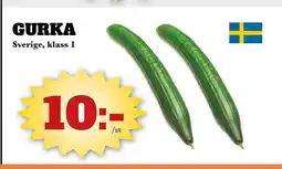 Bonum Matmarknad GURKA Sverige, klass 1 erbjuda