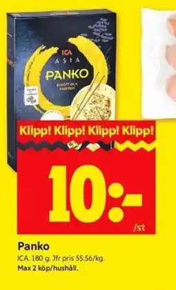 ICA Kvantum ICA Panko erbjuda