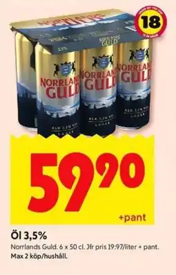 ICA Kvantum Öl 3,5% erbjuda