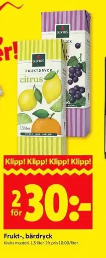 ICA Kvantum Frukt-, bärdryck erbjuda