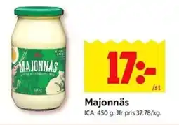 ICA Kvantum ICA Majonnäs erbjuda
