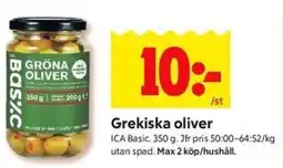 ICA Kvantum ICA Grekiska oliver erbjuda