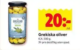 ICA Kvantum ICA Grekiska oliver erbjuda