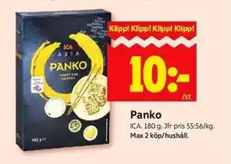 ICA Kvantum ICA Panko erbjuda