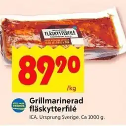 ICA Kvantum ICA Grillmarinerad fläskytterfilé erbjuda