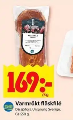 Varmrökt fläskfilé