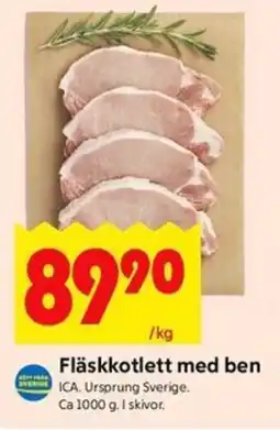 Fläskkotlett med ben