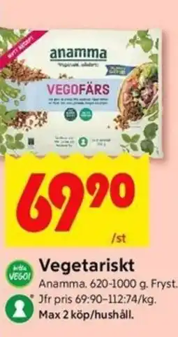 ICA Kvantum ANAMMA Vegetariskt erbjuda