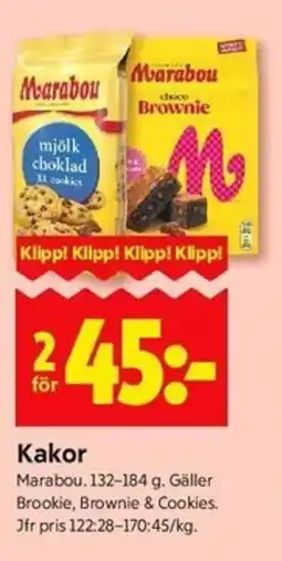 ICA Kvantum MARABOU Kakor erbjuda