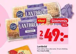 ICA Kvantum FAZER Lantbröd erbjuda