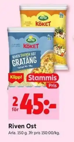 ICA Kvantum ARLA Riven ost erbjuda
