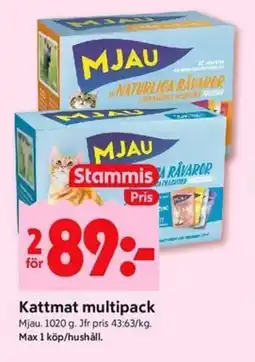 ICA Kvantum MJAU Kattmat multipack erbjuda