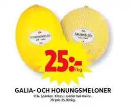 ICA Maxi ICA Galia- och honungsmeloner erbjuda