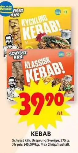ICA Maxi SCHYSST KÄK Kebab erbjuda