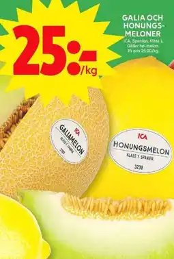 ICA Maxi ICA Galia och honungs- meloner erbjuda