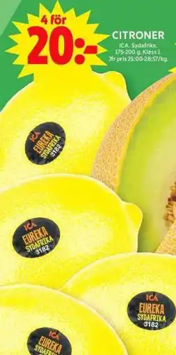 ICA Maxi ICA Citroner erbjuda