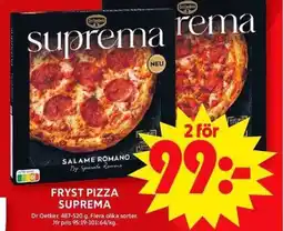 ICA Maxi DR. OETKER Fryst pizza suprema erbjuda