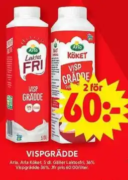 ICA Maxi ARLA Vispgrädde erbjuda