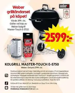 ICA Maxi WEBER Kolgrill master-touch e-5750 erbjuda