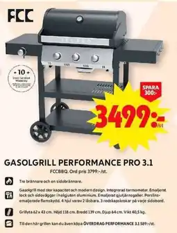 ICA Maxi FCC Gasolgrill performance pro 3.1 erbjuda