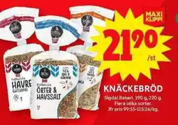 ICA Maxi Knäckebröd erbjuda