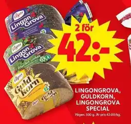 Lingongrova, guldkorn, lingongrova special