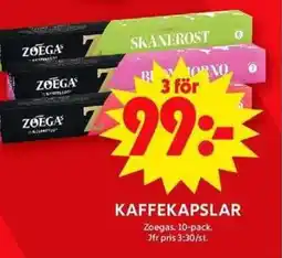 ICA Maxi ZOEGAS Kaffekapslar erbjuda