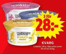 ICA Maxi LINDAHLS Kvarg erbjuda