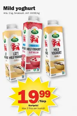 Pekås ARLA Mild yoghurt erbjuda