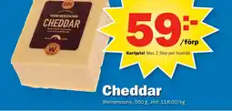 Pekås WERNERSSONS Cheddar erbjuda