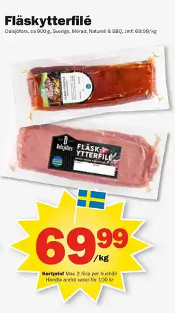 Pekås Fläskytterfilé erbjuda