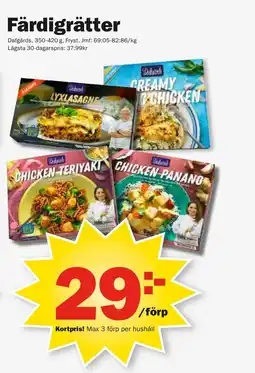 Pekås Färdigrätter erbjuda