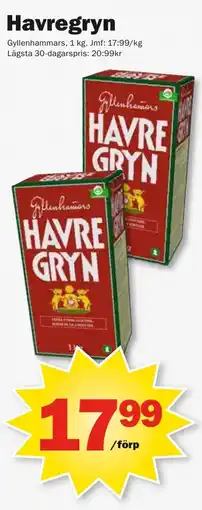 Pekås Havregryn erbjuda
