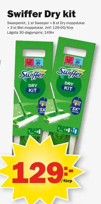 Pekås SWIFFER Dry kit erbjuda