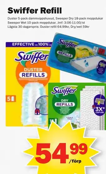 Pekås SWIFFER Refill erbjuda