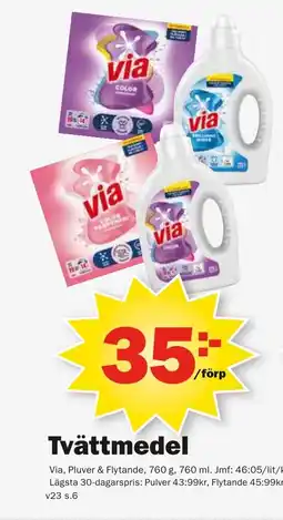 Pekås VIA Tvättmedel erbjuda