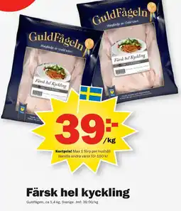 Pekås Färsk bel kyckling erbjuda