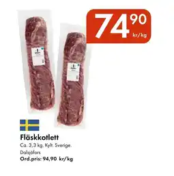 Snabbgross Fläskkotlett erbjuda