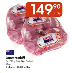 Snabbgross AFFCO Lammrostbiff erbjuda