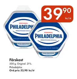 Snabbgross PHILADELPHIA Färskost erbjuda